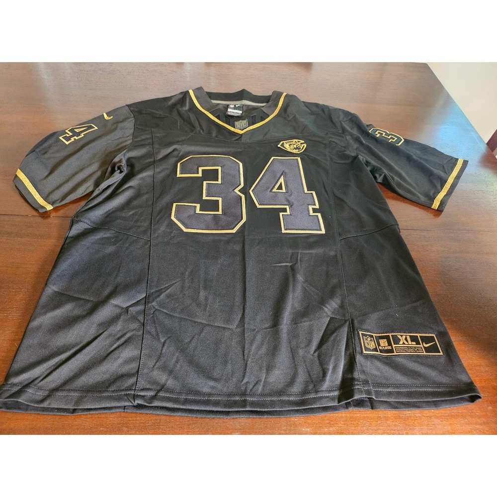 Nike NFL Chicago Bears Jersey Mens XL Black Gold Walter Payton 34 Gridiron